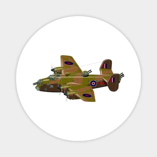 Cartoon retro bomber Magnet